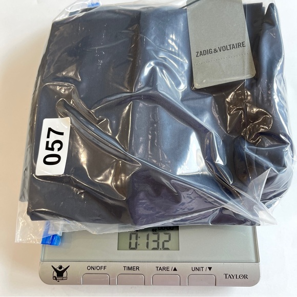 Zadig & Voltaire Prune Strass Rain Women's Navy Tailored Pants With Rhinestones - Picture 15 of 15